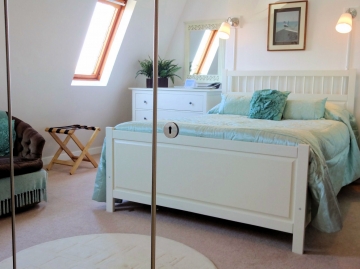 Spacious Master Bedroom with wonderful views over the Old Town and church spires